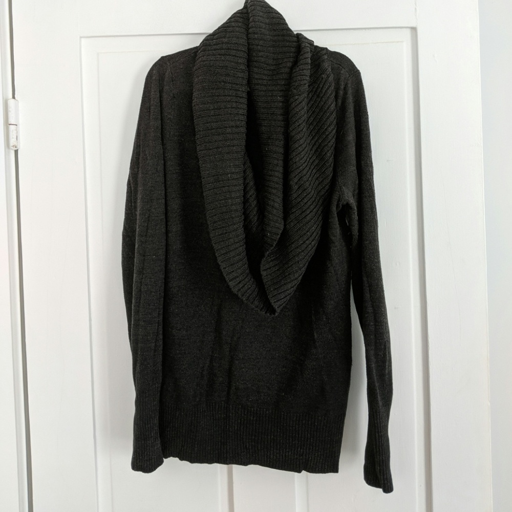 Gray cowl neck sweater